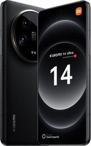 Productafbeelding Xiaomi 14 Ultra 512 GB, 16 GB RAM, zwart (512 GB, Black, 6.73", Dubbele SIM, 5G)
