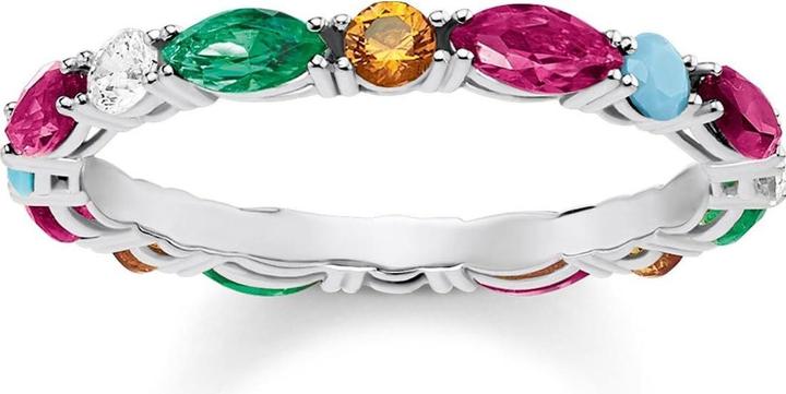 Orange, Rot, Silber, Türkis, Weiss