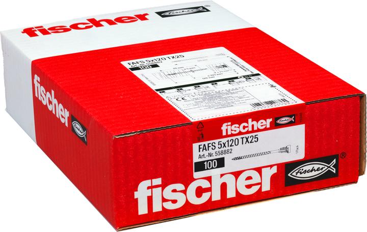 Produktbild Fischer Justierschraube FAFS 5,0x120 TX25 100 (100 Schrauben pro Stück)