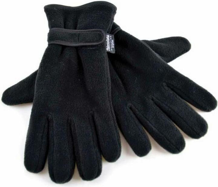 Actual product image Floso Fleece gloves with non-slip palm 3M Thinsulate lining (40g) (M, L)