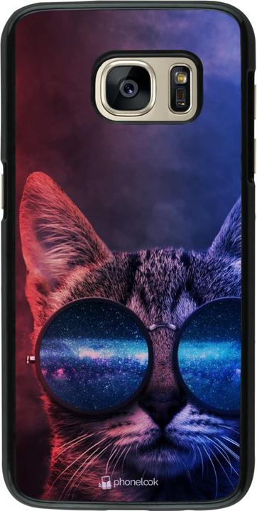 Image du produit PhoneLook Coque Red Blue Cat Glasses (Samsung Galaxy S7)
