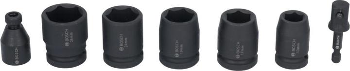 Actual product image Bosch Professional Zubehör Socket spanner set, 7 pcs., 13-24 mm (24 mm, 13 mm, 21 mm, 19 mm, 17 mm)