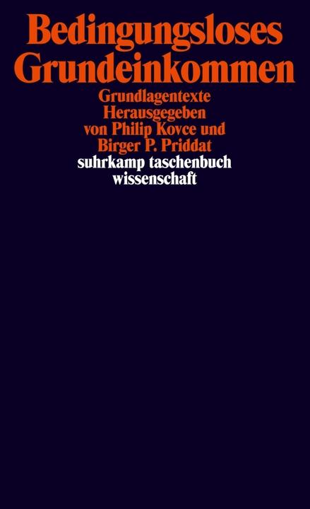 Produktbild Bedingungsloses Grundeinkommen (Deutsch, Birger P. Priddat, Philip Kovce, 2019)
