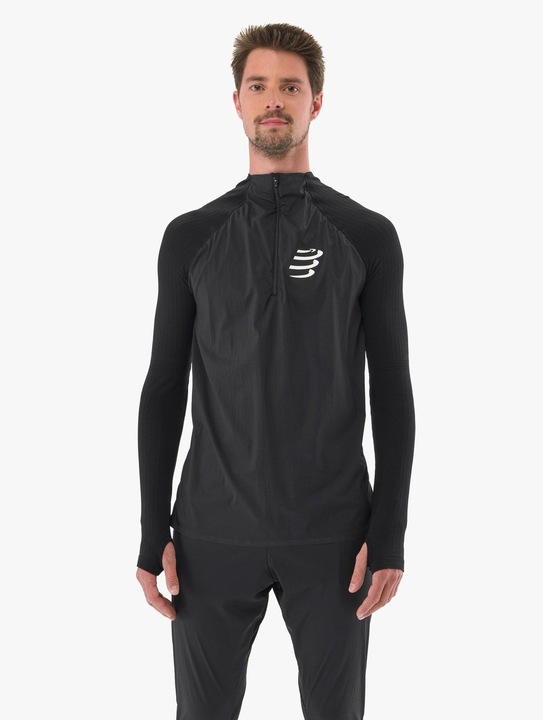 Actual product image Compressport Hurricane Windproof Seamless HZ Top (S)