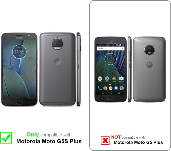 Produktbild Cadorabo TPU Matt Metallic Cover (Motorola Moto G5S Plus)