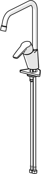 Actual product image Hansa HANSAPOLO Eco kitchen faucet, 6 l/min, 221mm projection, 5270220300046