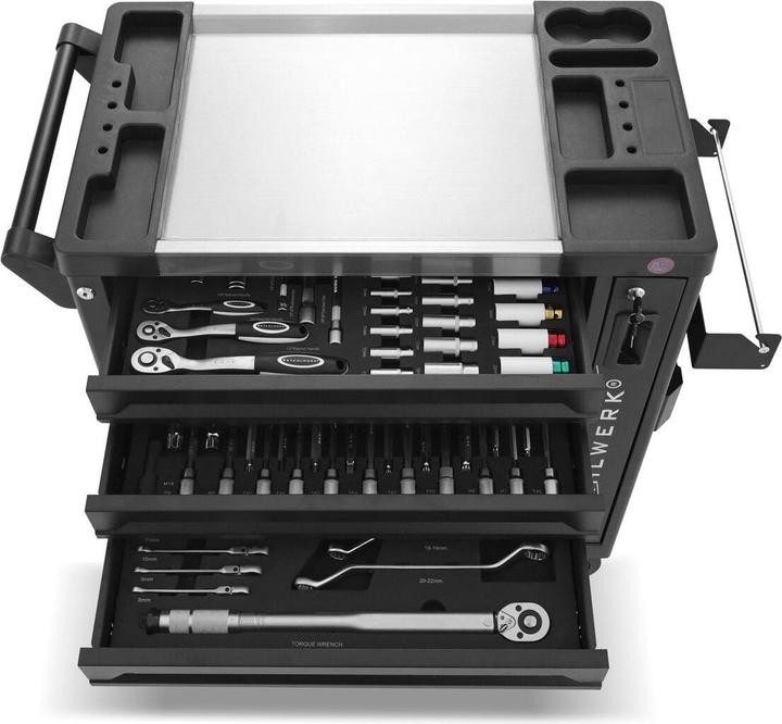 Actual product image Stahlwerk Workshop trolley PHOENIX tool trolley Assembly trolley 262 tools CrV (262 x)