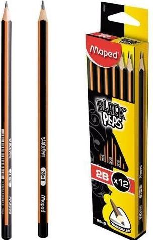 Actual product image Maped Blackpeps 2B pencil (12 pieces) (2.20 mm, 2B, 12x)