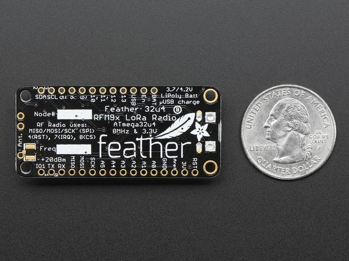 Produktbild Adafruit Feather 32u4 RFM95 LoRa Radio 868 or 915 MHz (Diverse)