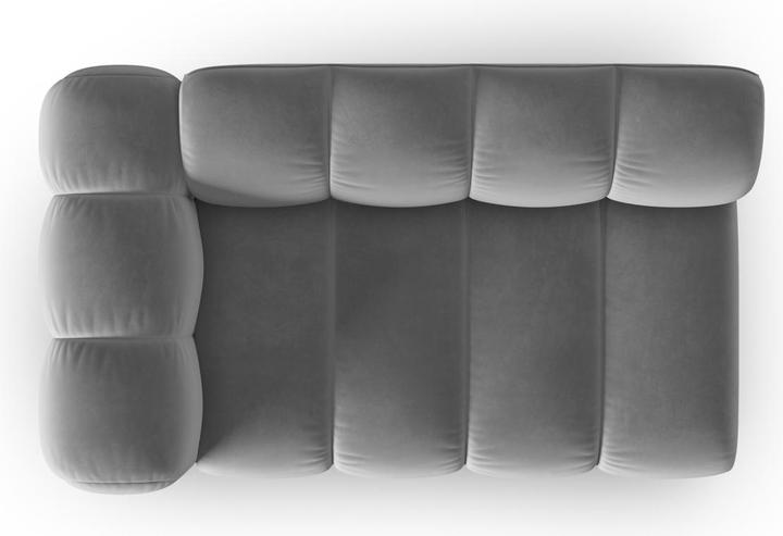Image du produit Micadoni Canapé Modulable Gauche en Velours, "Lupine", 2 Places, 145x95x70Fabriqué en Europe (2 places)