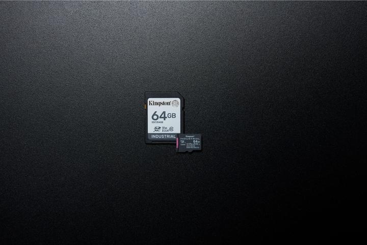 Actual product image Kingston Card Ind. SD +ADP 64GB pSLC (64 GB, SDXC, U3, UHS-I)