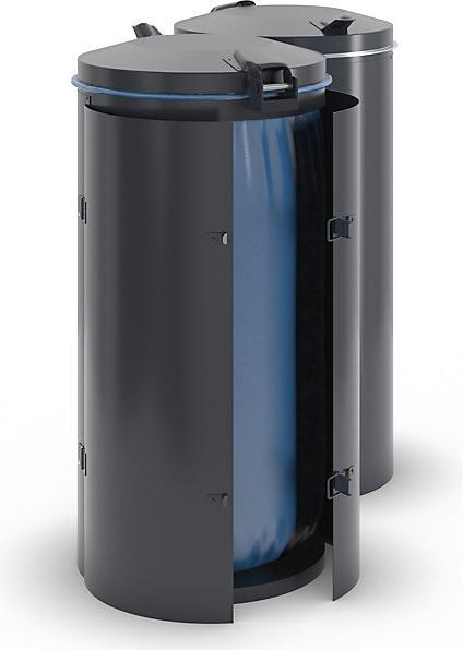 Produktbild kaiserkraft Stahlblech-Abfallsammler für 120-l-Sack (120 l)