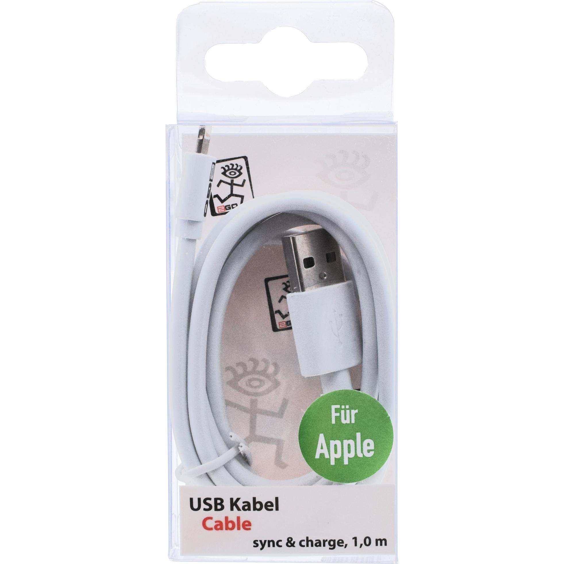 Thumbnail - 2GO 795781 USB Kabel USB B Lightning (1 m, USB 3.0), USB Kabel