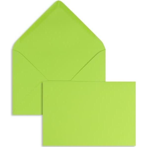 Blanke, Briefumschlag, Briefumschläge 90x140mm 120g/qm gummiert VE=100 Stück lindgrün (100 x)