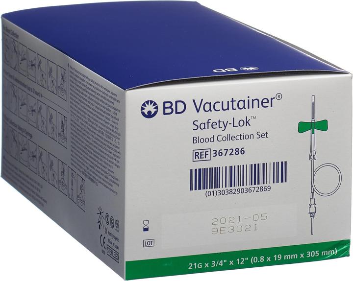 Vacutainer Blutentnah Set grün lang