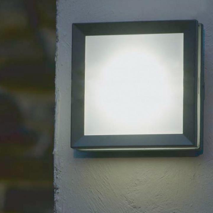 Actual product image Elstead Lighting Egil LED outdoor wall light GX53 angular graphite IP54 (720 lm, GX53, IP54)