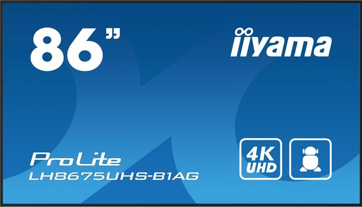 iiyama 217,4cm(85,6") LH8675UHS-B1AG 16:9 3xHDMI+2xUSB IPS retail (Speditionsversand) (3840 x 2160 pixel, 85.60")