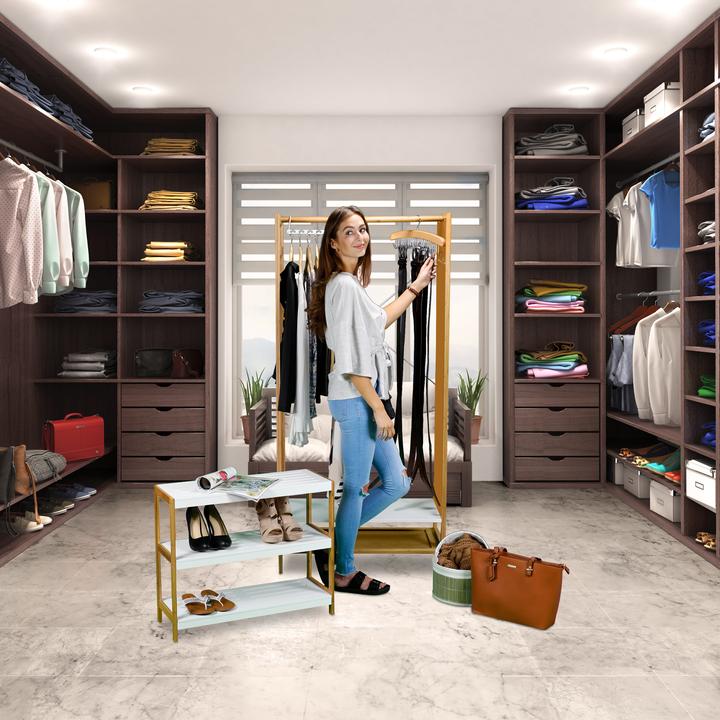 Actual product image Relaxdays Belt Rack for the Closet (3 x)