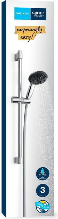 Image du produit Grohe Vitalio Start 110 QuickFix Brausestangenset, kleben oder bohren, Länge 600mm, wassersparend, 3 Strah