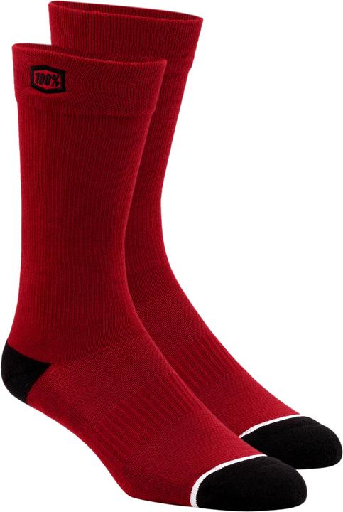 100% Socks SOLID Casual red