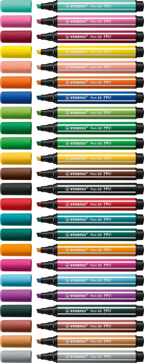 Immagine prodotto STABILO PEN 68 MAX ARTY - penne con punta in fibra (4 colori, 4 x)