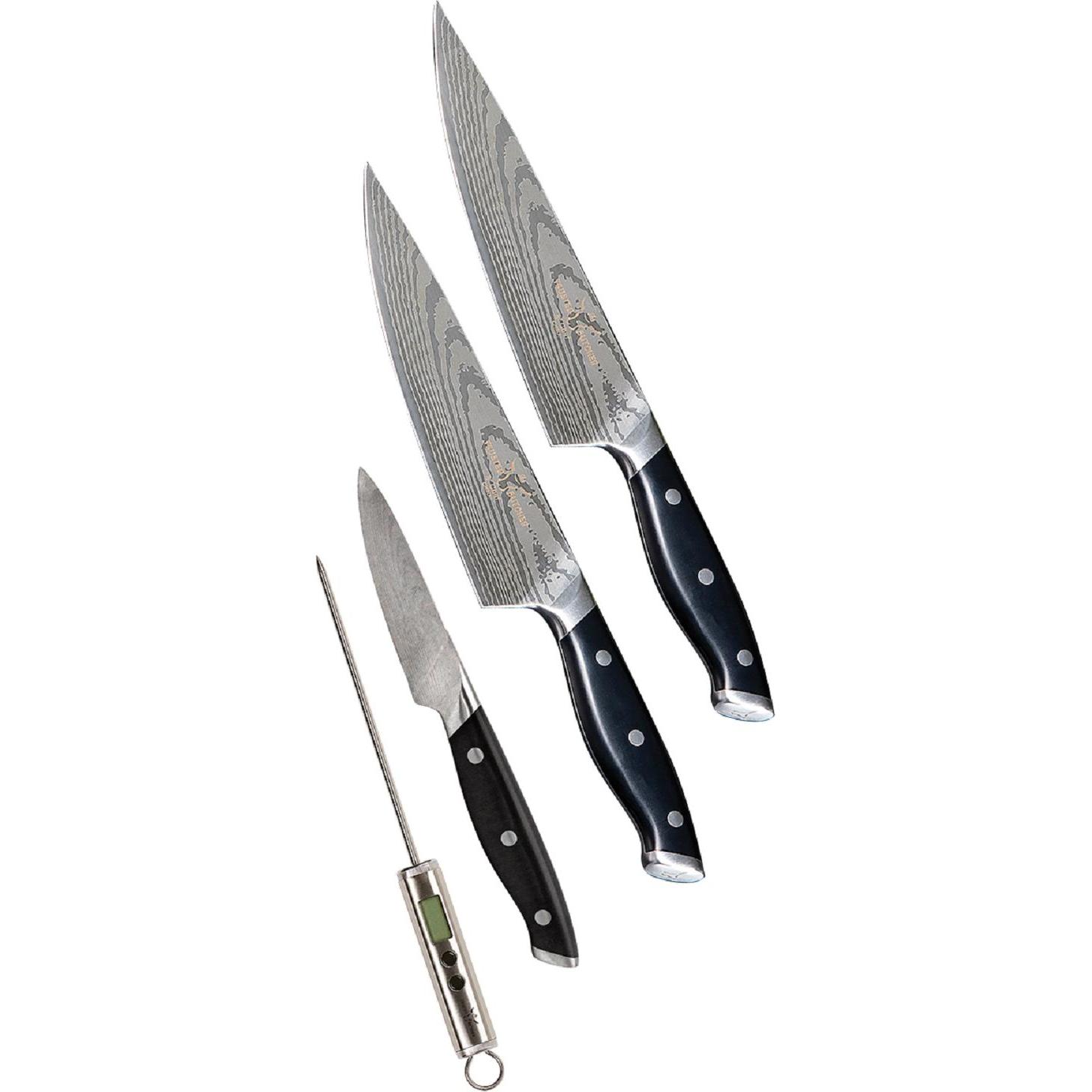 Trusted Butcher M24532, Küchenmesser, Schwarz, Silber