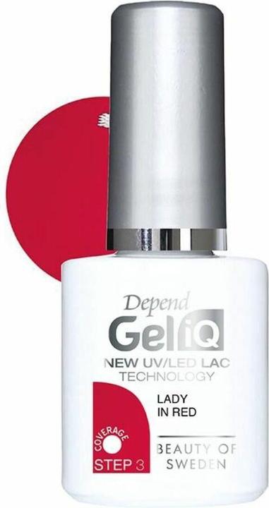 Immagine prodotto Depend Gel iQ Lady in Rosso 5 ml (Signora in rosso, Smalto per unghie effetto gel)