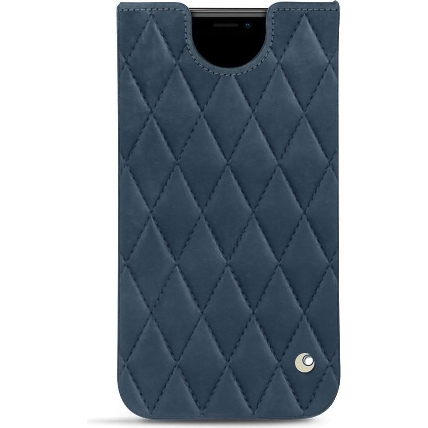 Noreve Lederschutzhülle (Apple iPhone 11 Pro Max), Smartphone Hülle, Blau