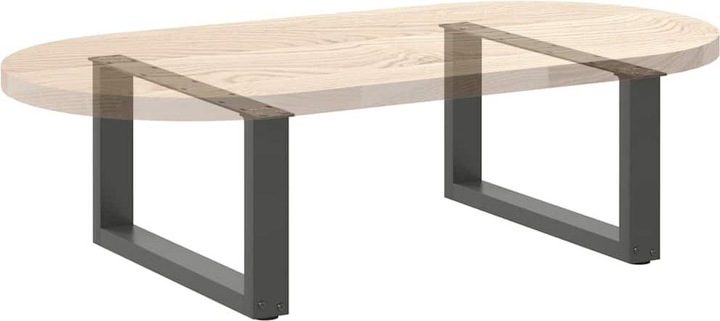 Image du produit VidaXL Pieds de table basse en U 2 pcs. Anthracite 60x(30-31) cm Pied de table en acier