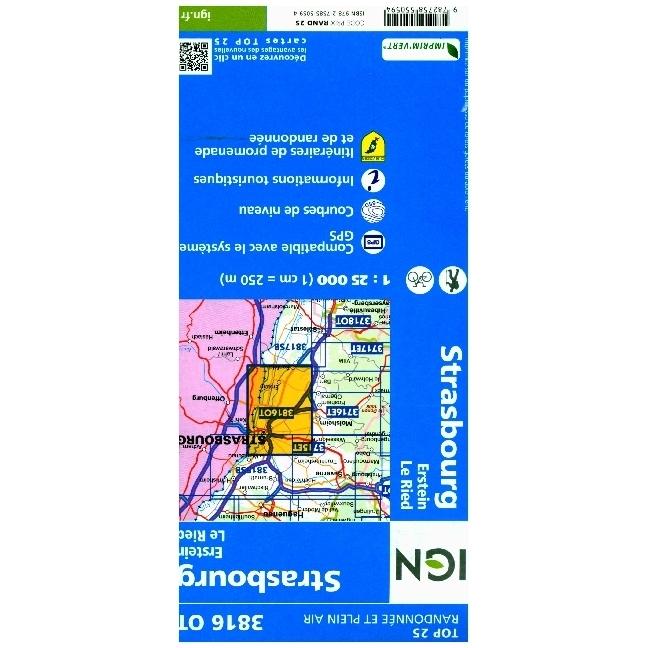 Thumbnail - Strasbourg.Erstein.Le Ried, Landkarte