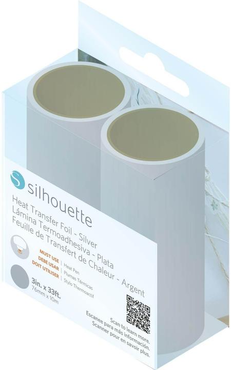 Produktbild Silhouette Folie Heissprägen Curio 2 7.6 cm x 10 m, 2 Stück, Silber