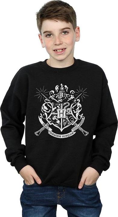 Produktbild Jungen Hogwarts Wappen Zauberstäbe Sweatshirt (140, 146)
