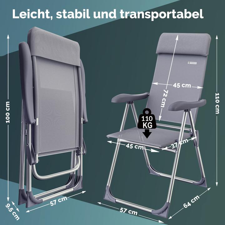 Immagine prodotto Casaria Set di 4 sedie da giardino