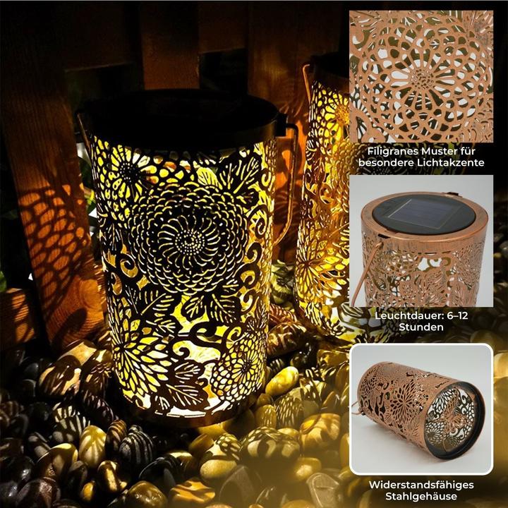 Image du produit Hermex Outdoor Solarleuchte Solarlaterne Solarlampe Gartenlaterne LED Laterne