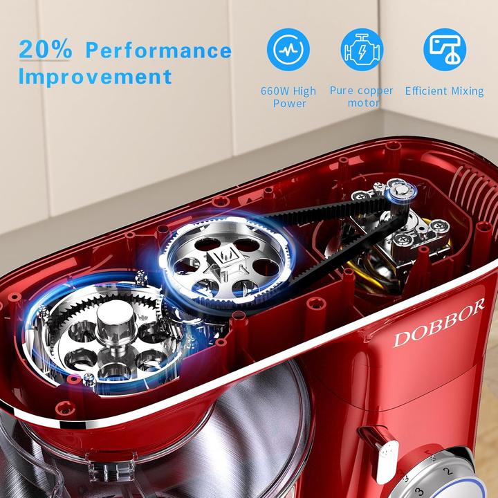 Image du produit Dobbor Küchenmaschine mit 7 Geschwindigkeiten (1500 W)