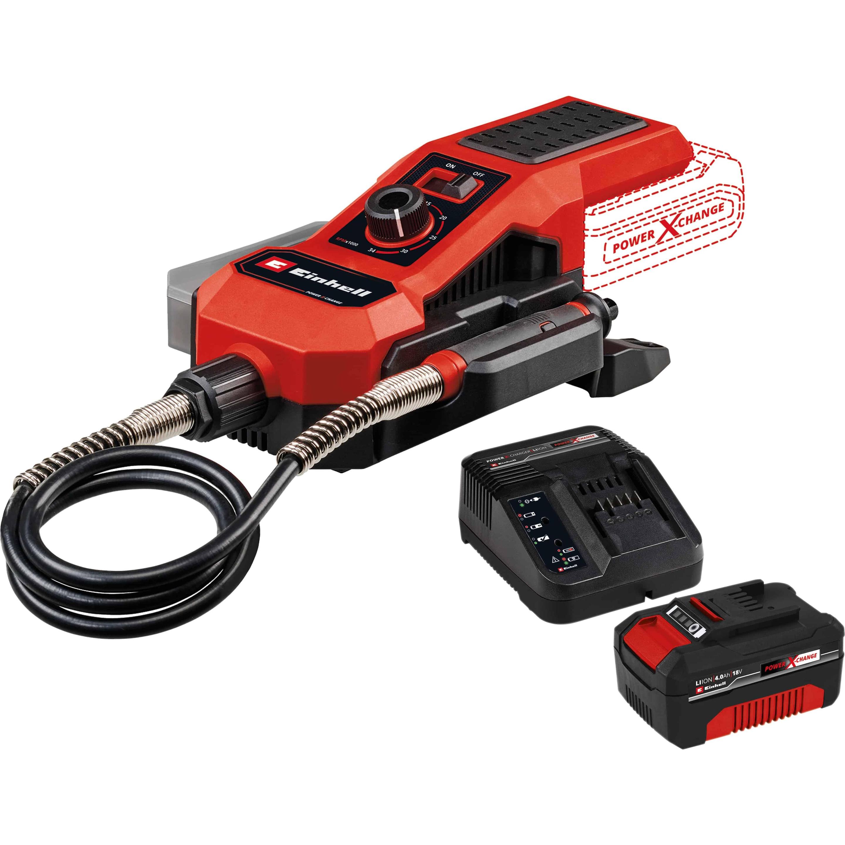 Einhell, Schleifmaschine + Poliermaschine, Akku Schleif-/ Gravur-W. (stat), TE-MT 18/34 Li Kit (1x 4,0 Ah)