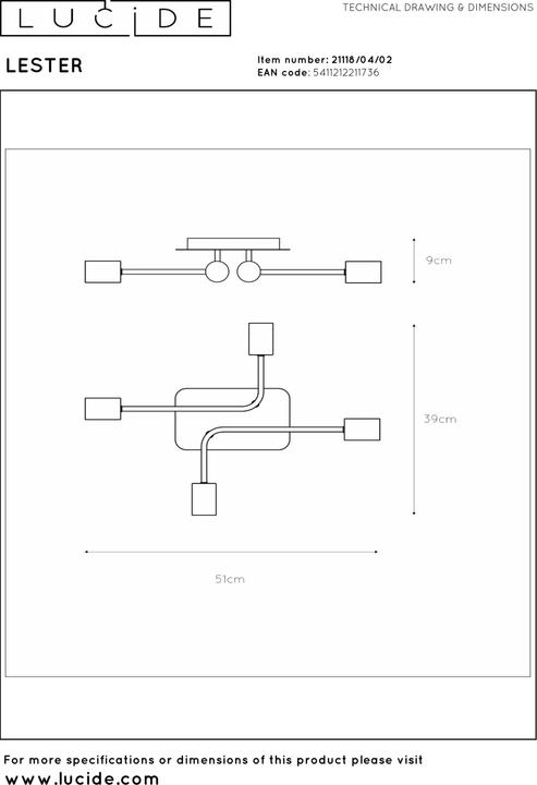 Produktbild Lucide Lester (E27)