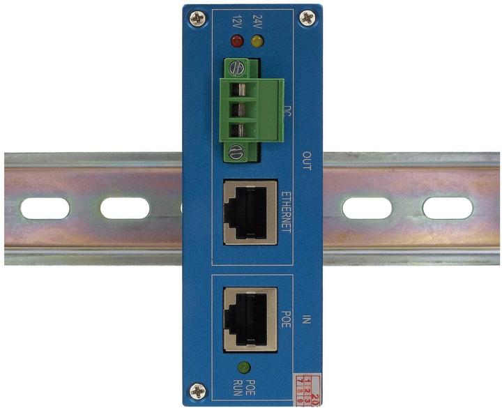 Actual product image Exsys Ethernt PoE++ Splitter 10/100/1000M 802.3bt,24VDC/2A/48W (PoE Splitter)