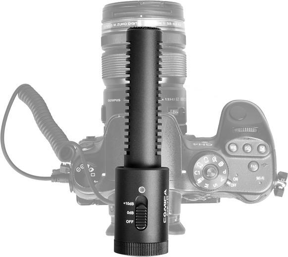 Actual product image Comica Cardioid Polar Pattern Condenser Shotgun Video Microphone