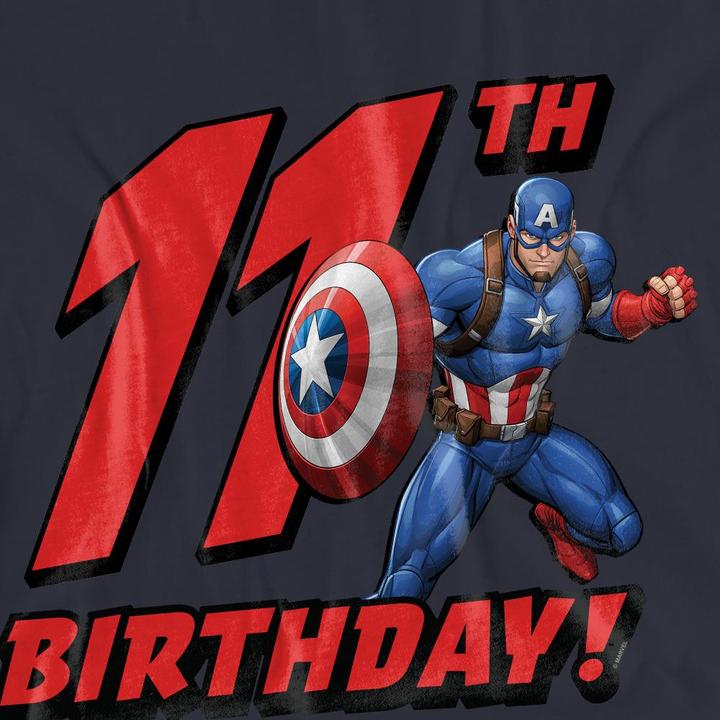 Produktbild Captain America TShirt 11. Geburtstag (M)