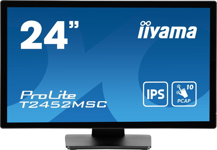 Produktbild iiyama TFT T2452MSC 60.5cm IPS TOUCH 24"/1920x1080/HDMI/DP/2xUSB (1920 x 1080 Pixel, 23.80")