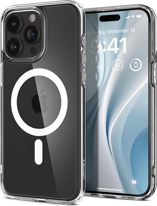 Actual product image Spigen Crystal Hybrid MagSafe, white - iPhone 15 Pro Max (Apple iPhone 15 Pro Max)