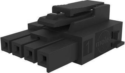 Molex Female Crimp Connector Housing, 3.5mm Pitch, 4 Way, 1 Row (Housing)
