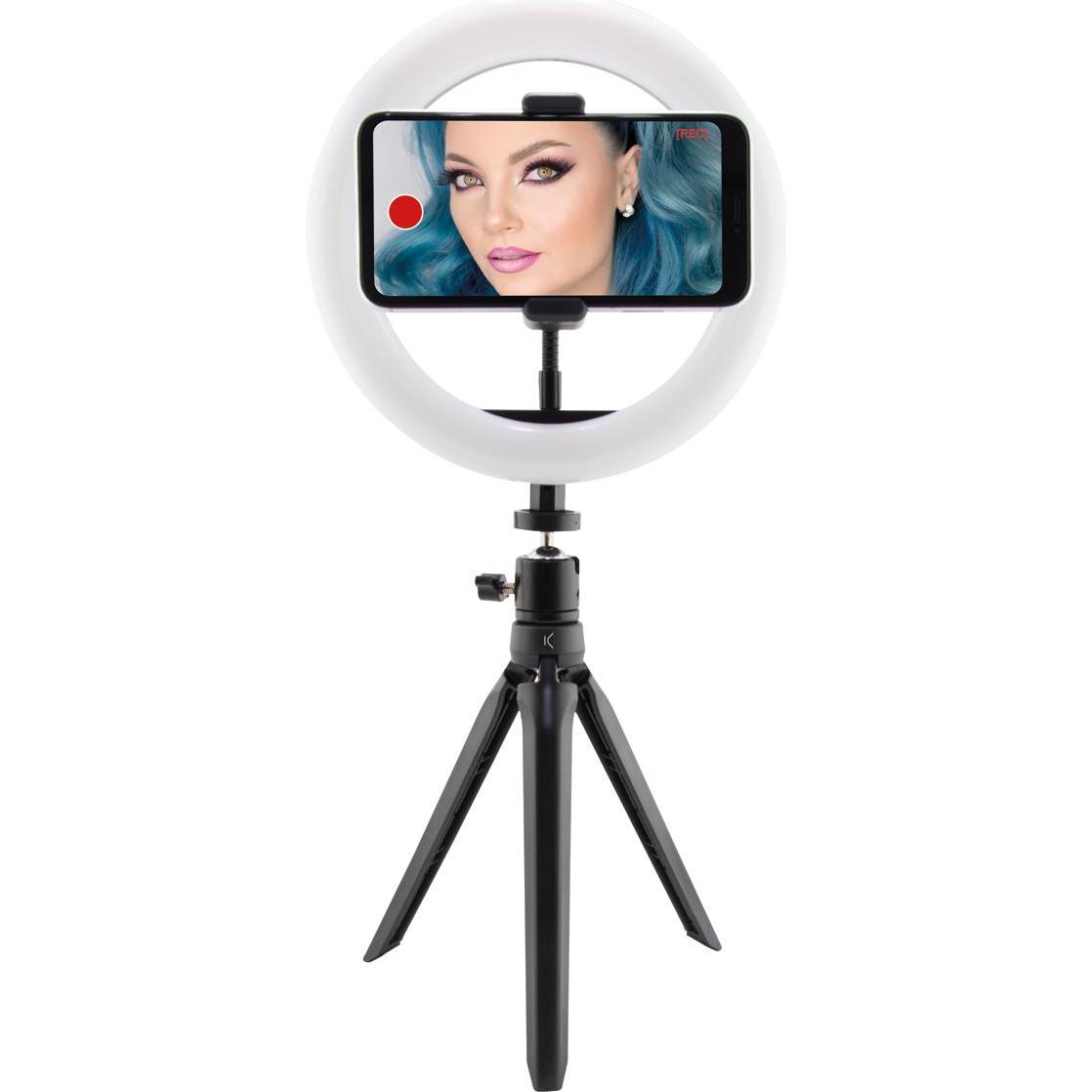 KSIX Kit Studio Live (Anello di luce), Luce continua, Nero