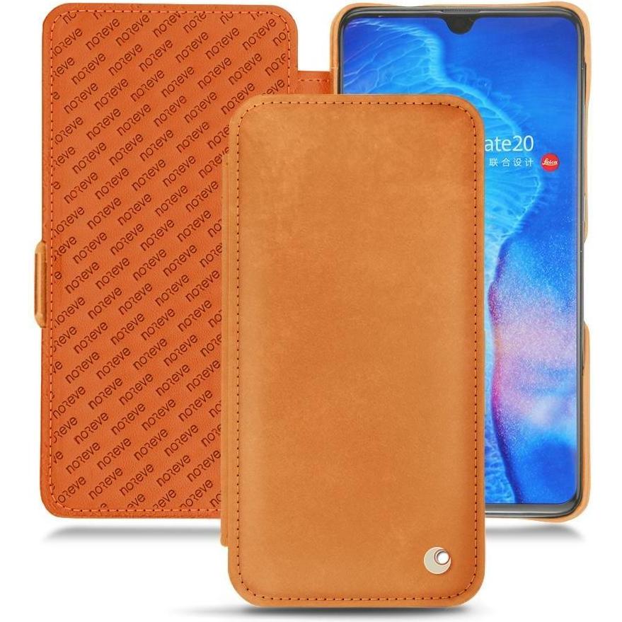 Noreve Lederschutzhülle horizontal (Huawei Mate 20), Smartphone Hülle, Orange