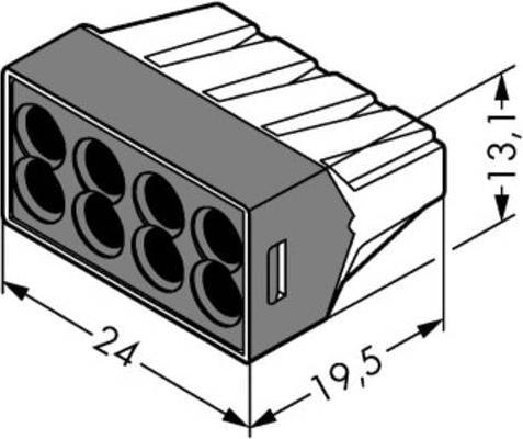Produktbild Wago Steckklemme Contact COMPACT 8-fach