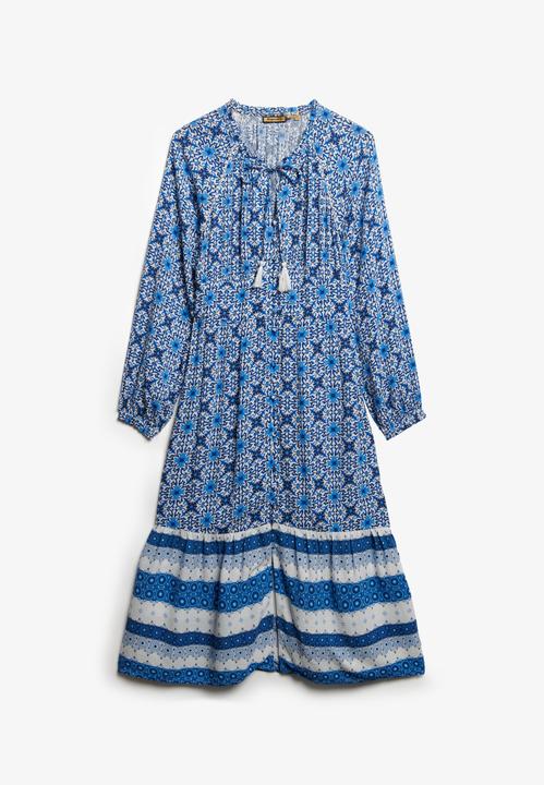 Produktbild Superdry Langärmeliges Midikleid mit Print (L)