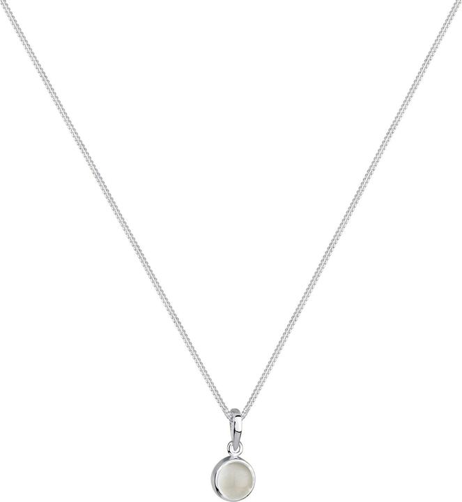 Produktbild Elli Halskette Mondstein Gemstone Natur 925 Sterling Silber (Mondstein, 925er Sterling Silber)