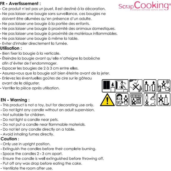 Actual product image ScrapCooking Candles (12 pcs.)