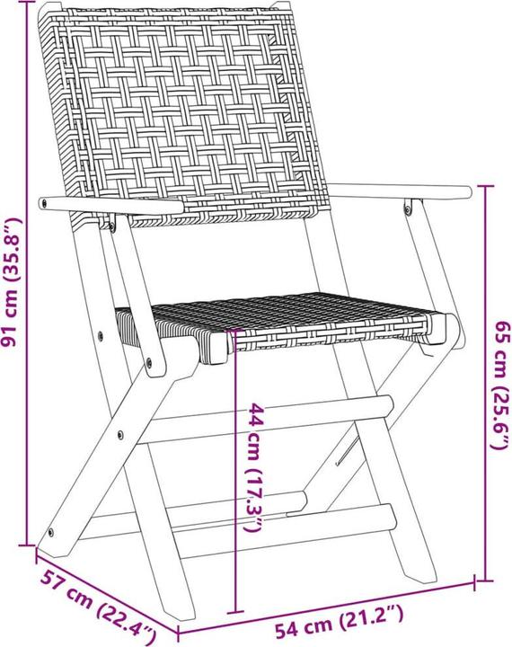 Produktbild vidaXL Gartenstuhl